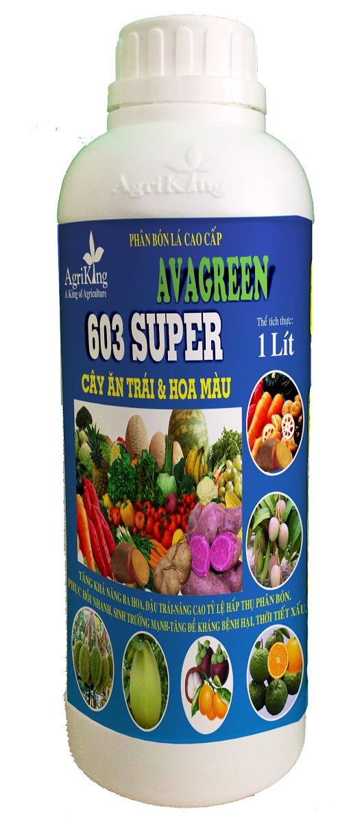 Phân bón lá 603 super to trái - đẹp trái - 1 lít