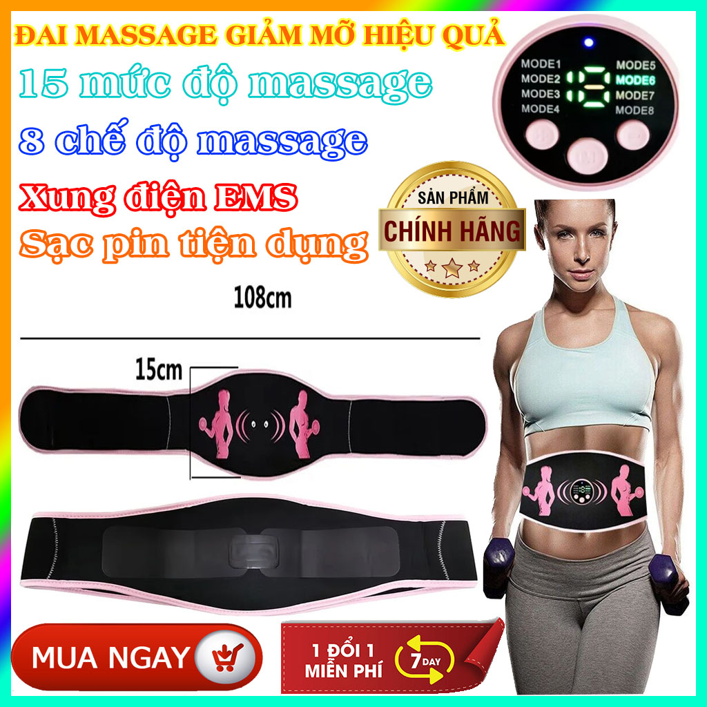 Máy tan mỡ bụng - đai tập bụng giảm mỡ - máy tập bụng - máy rung bụng giảm mỡ - nich bụng eo thon - gel tan mỡ bụng