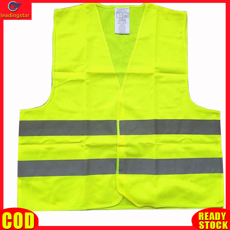 LeadingStar RC Authentic Fluorescent Green Reflective Vest Sleeveless Tops