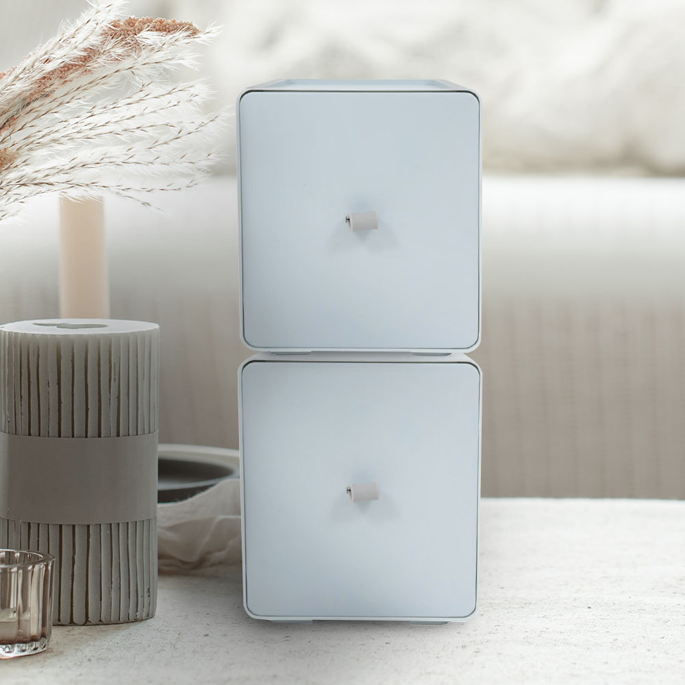 HomeBase ACCO Hộp nhựa dạng ngăn kéo có thể xếp chồng lên nhau thành tủ