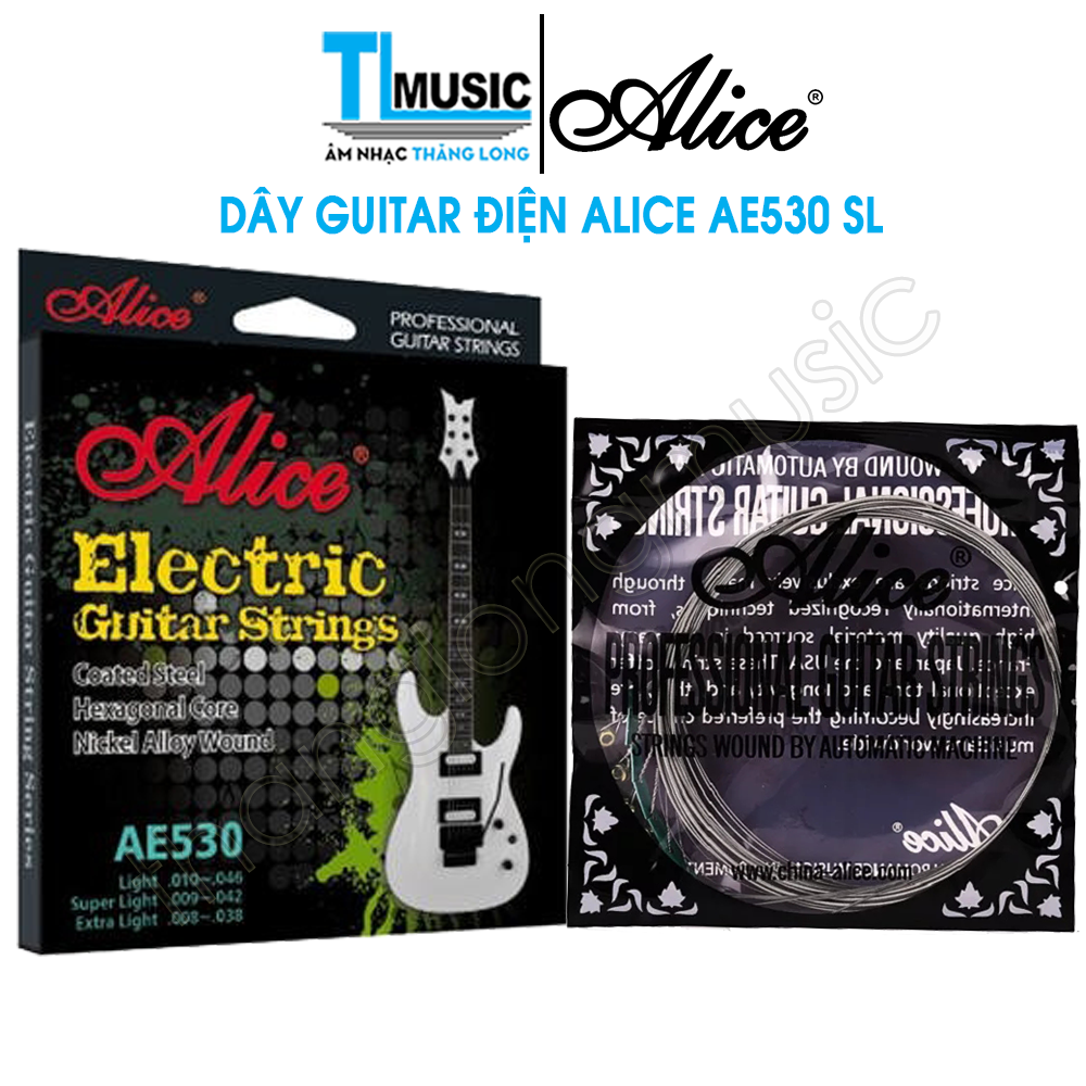 Chính Hãng Alice AE530 SL - Bộ 6 Dây Đàn Guitar Điện Size 9 - Thăng Long Music