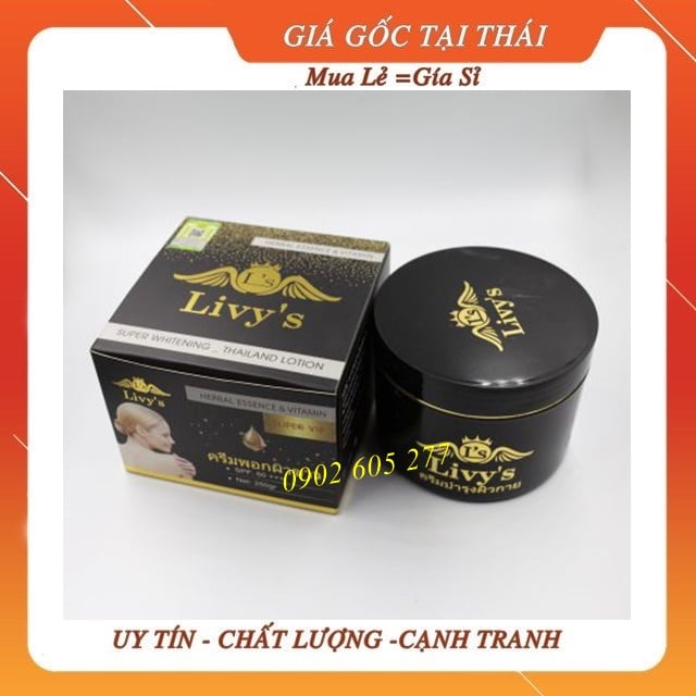 Kem body livys đen thái lan kem body dưỡng trắng da toàn thân livys đen thái lan