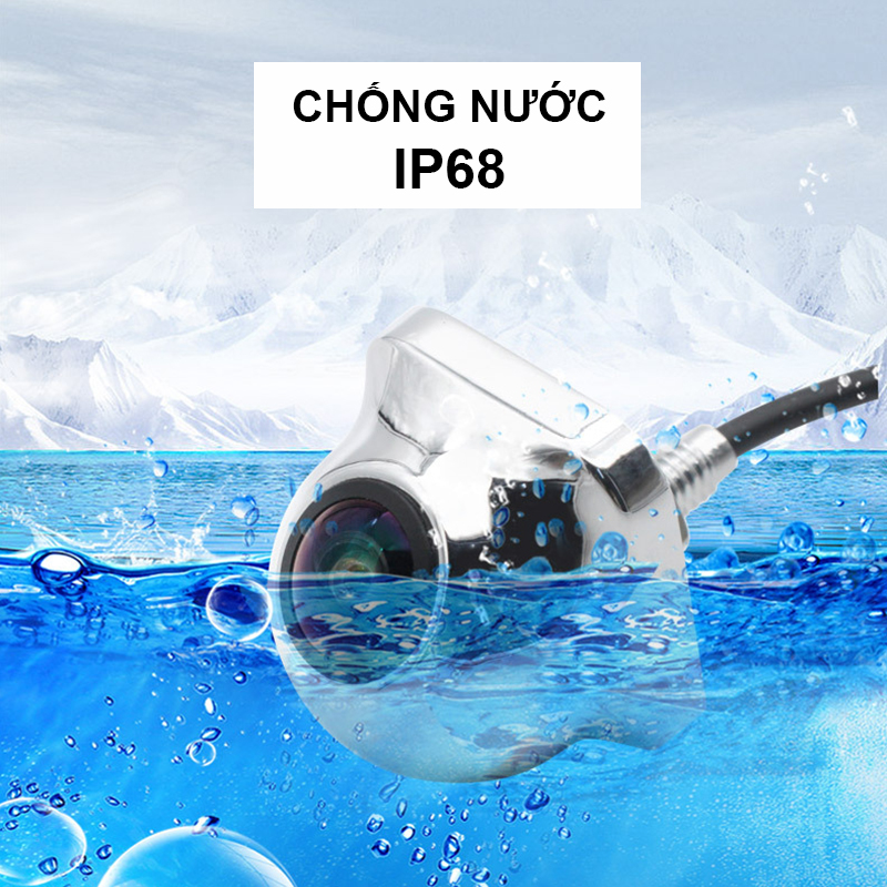 Camera lùi ô tô xi crom hq144 chuyển hệ ccd/ahd
