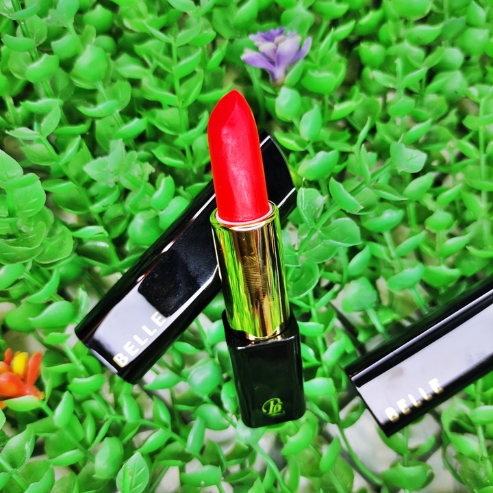 Son belle đỏ cam, siêu lì, mềm, mịn, bám môi - sn787