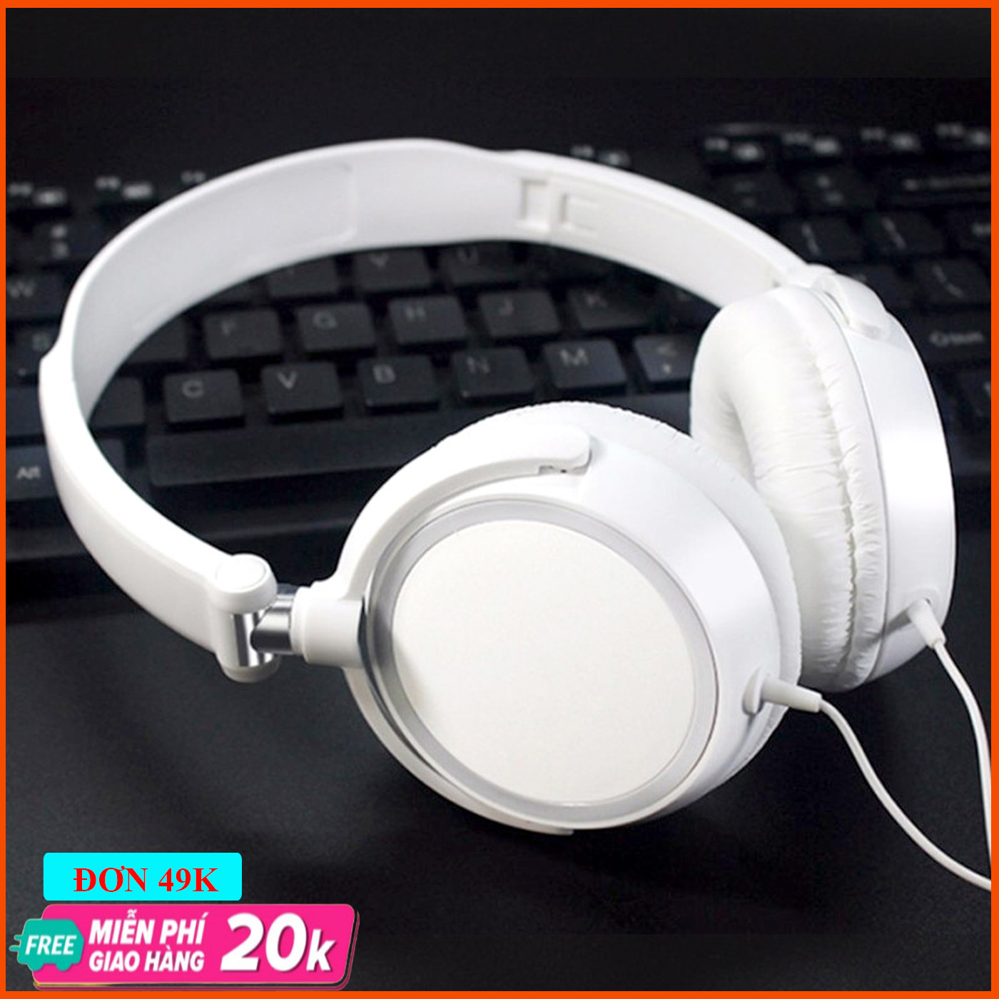 Tai nghe chụp tai F10 kèm mic loại tốt - có thể gấp gọn
