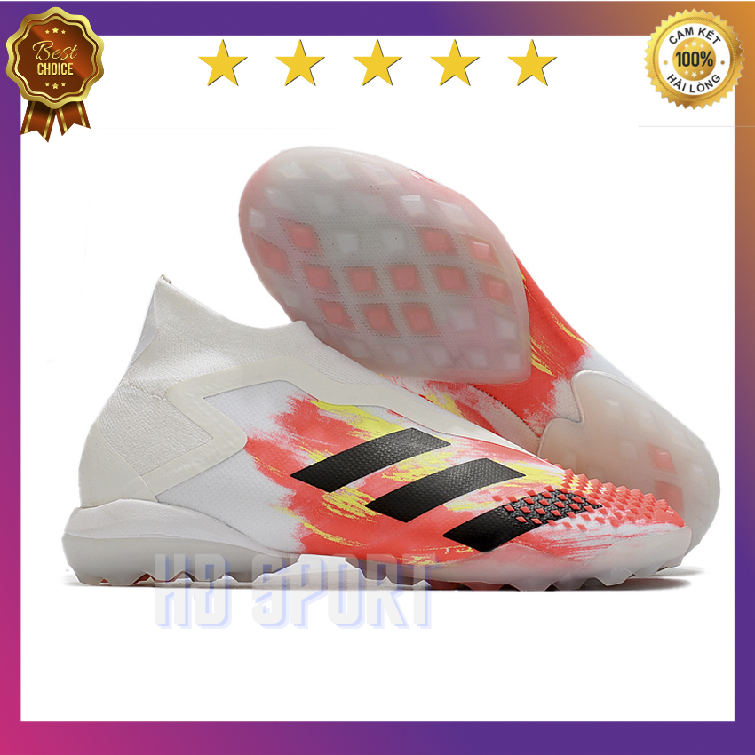 [Tặng Túi Rút+Tất,Vớ]Giày Đá Bóng Sân Cỏ Nhân Tạo Predator 20.3 TF White Orange,Giày Đá Banh, Giày Bóng Đá Tốt HĐ SPORT HD31-Trọng Lượng Nhẹ, Ôm Chân, Màu Sắc Bắt Mắt, Thiết kế đẹp Và Hiện Đại