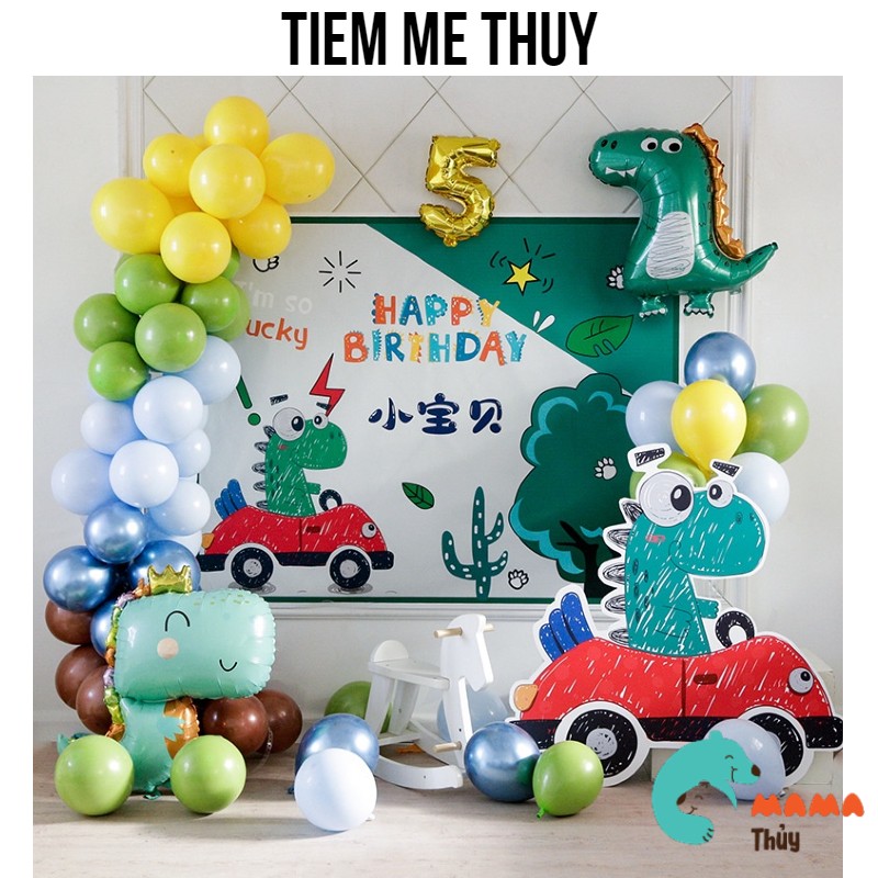 Bộ bóng trang trí sinh nhật chủ đề khủng long cho bé yêu 51