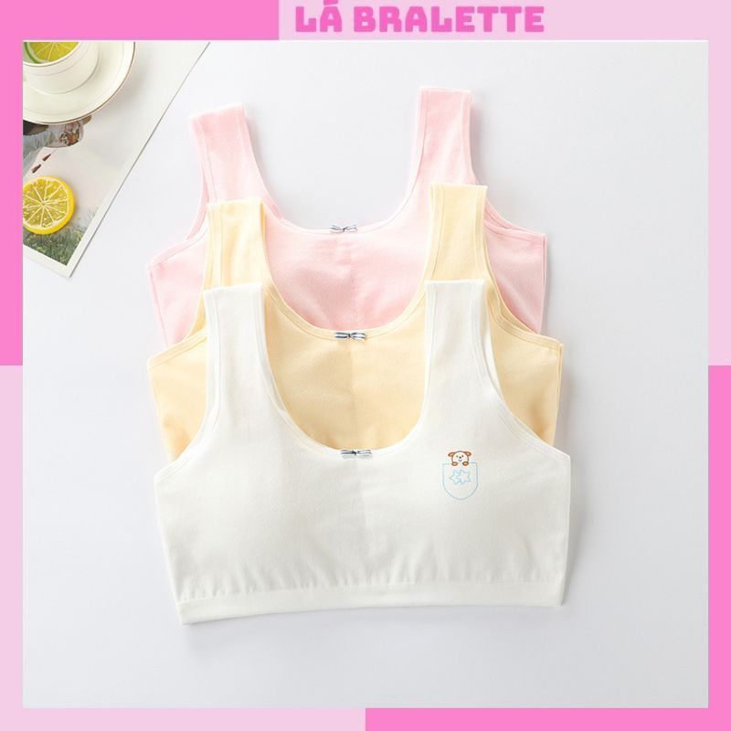 Áo lá học sinh cấp 1 cấp 2 cấp 3 có mút mỏng chất cotton mềm mại thoáng mát Lá Bralette A31