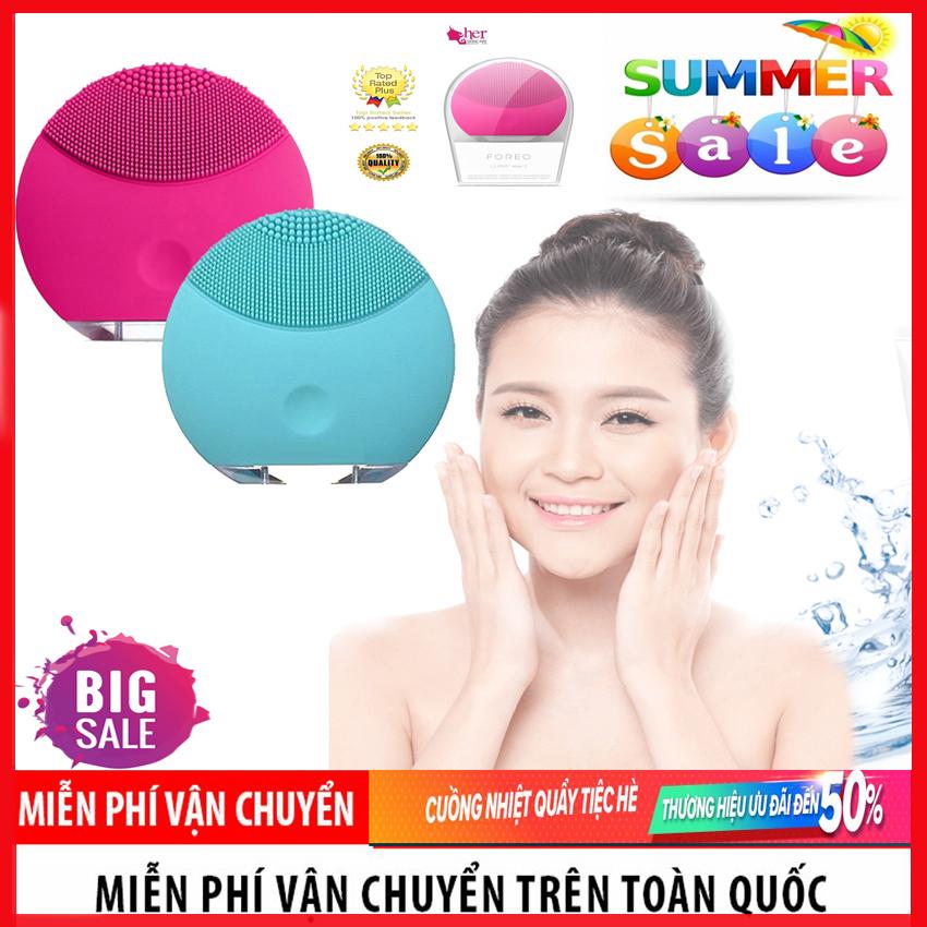 Máy rửa mặt Silicon, Máy rửa mặt massage da mặt hiệu quả tẩy tế bào chết đánh bay bụi bẩn, công nghệ sóng âm, Làm Sạch Da, Làm Sạch Sâu Bên Trong Với Sức Mạnh Gấp Đôi, Bảo Hành 1 Đổi 1