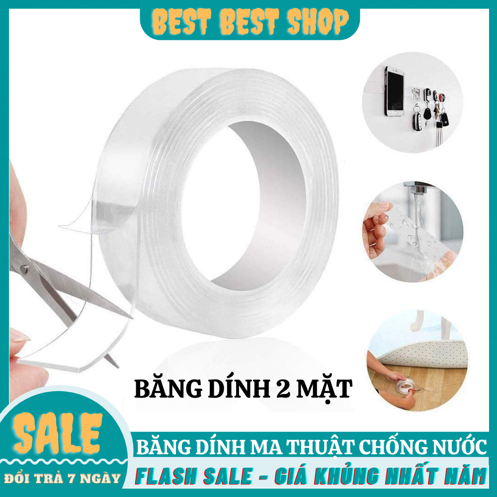 Băng Keo 2 Mặt Ma Thuật Trong Suốt Siêu Dính Chất Liệu Pu Gel Ivy Grip Tape3M Loại Tốt 3M Chất Liệu 100% Nano Pu Gel - Tháo Dễ Dàng, Không Để Lại Bất Kì Vết Bẩn, Hư Hại