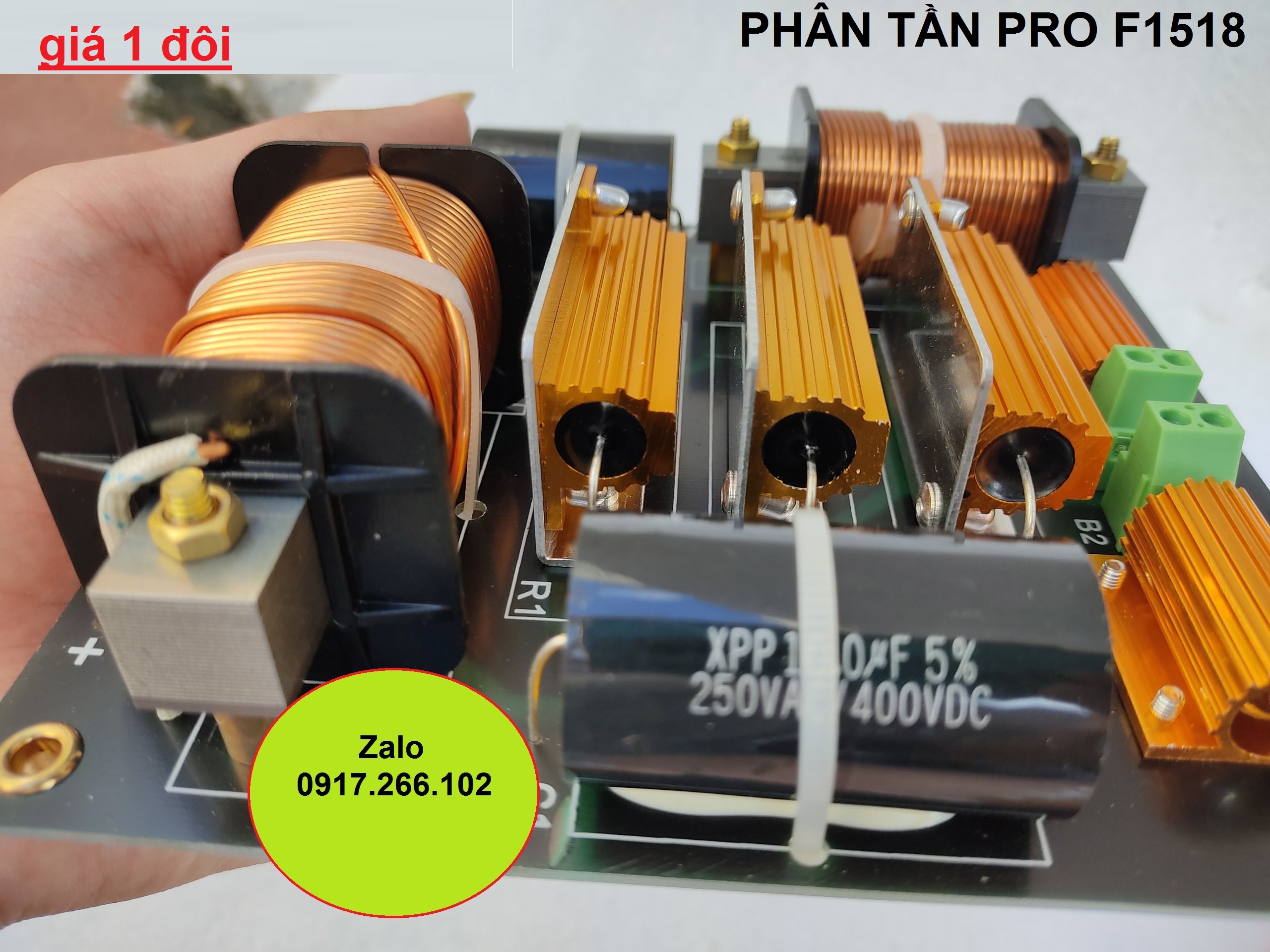 CẶP MẠCH PHÂN TẦN 2 LOA PRO - F1518. MẠCH FULL ĐƠN CAO CẤP NHẬP KHẨU - 1 BASS 1 TREBLE