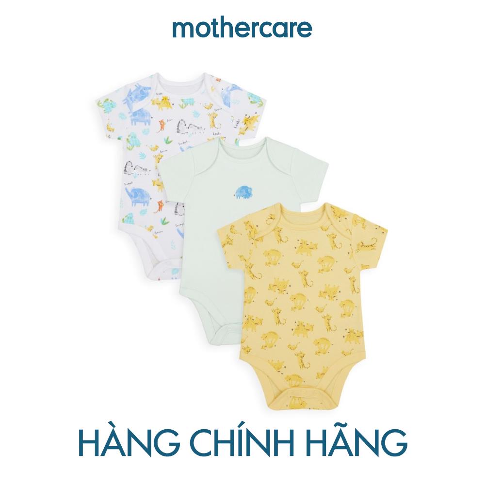 Mothercare - bodysuits - set 3 áo liền quần họa tiết mummy and daddy