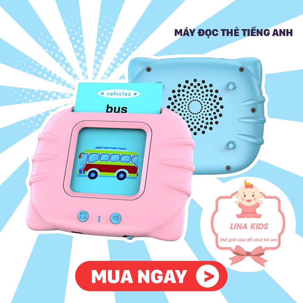 Máy đọc thẻ tiếng anh - máy đọc thẻ - máy đọc thẻ song ngữ - lina kisd