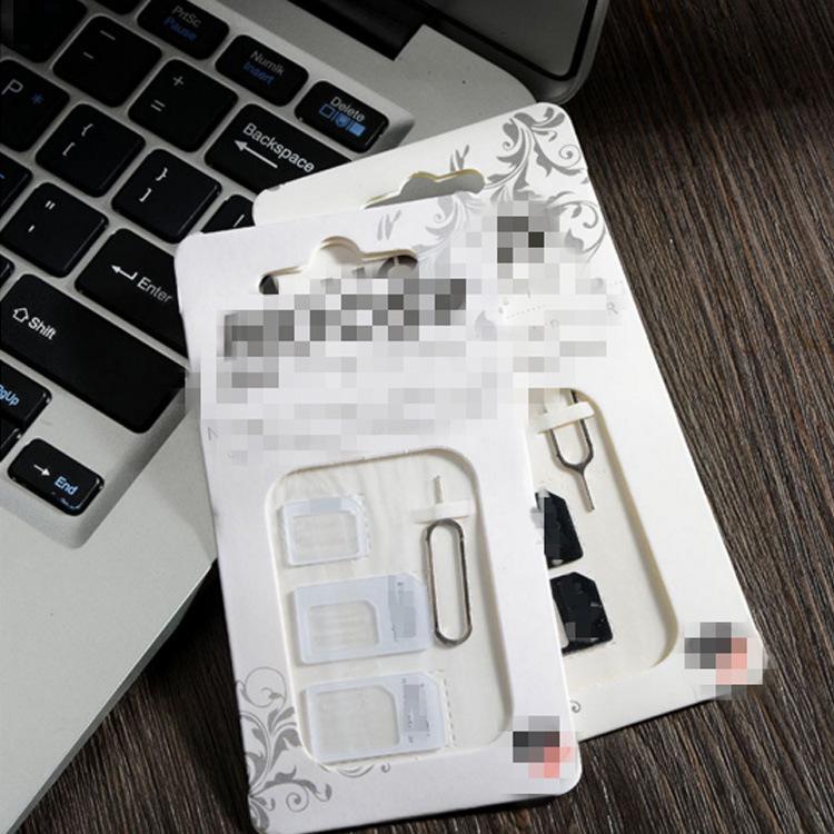 Bộ sim card adapter 4 trong 1 nano micro sim adapter