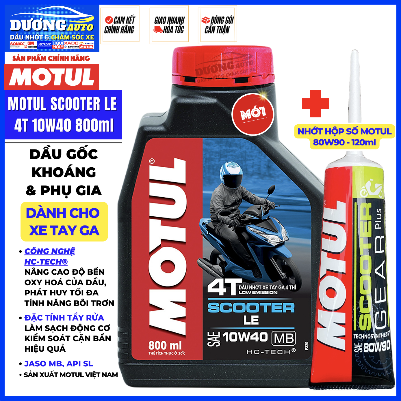 Dầu nhớt xe tay ga motul scooter le 4t 10w40 jaso mb api sl, dầu gốc khoáng và phụ gia dành cho xe tay ga, nhớt motul 10w40, motul tay ga 10w40.