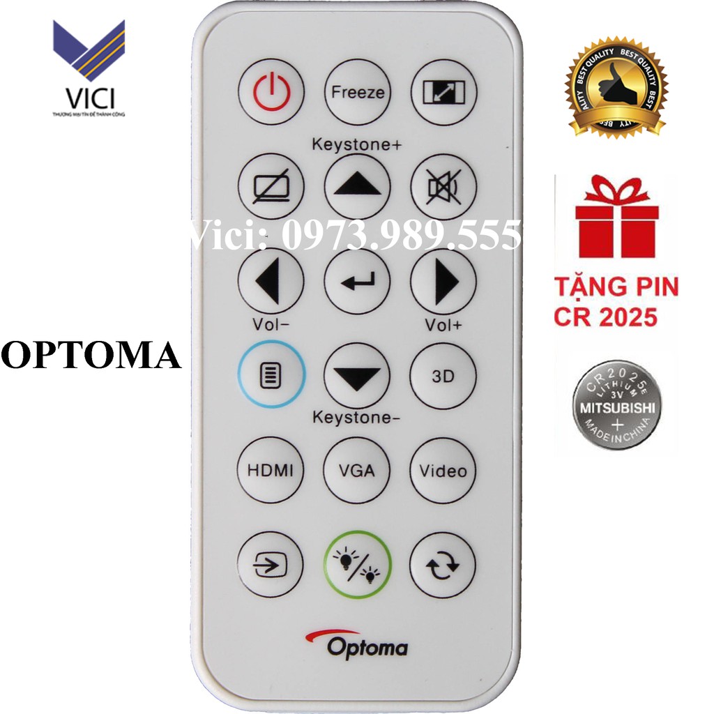Điều khiển máy chiếu Optoma [ Điều Khiển Máy Chiếu Chính Hãng ]