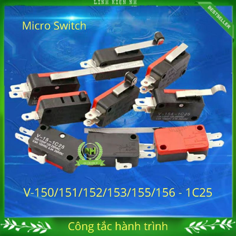 2 Chiếc Công Tắc Hành Trình 3 Chân V1505/156-1C25 15A/250V Loại Tốt