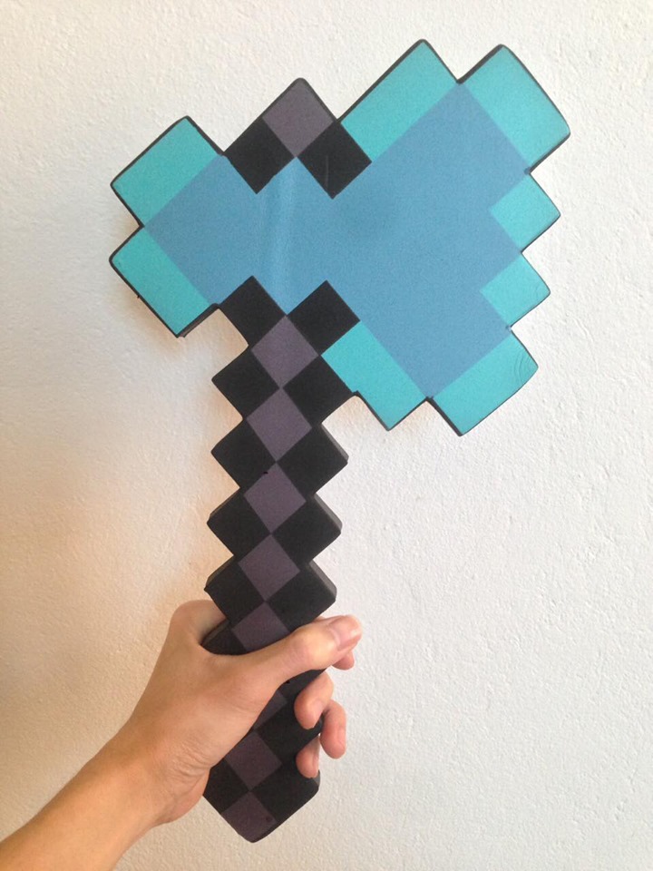 Rìu Minecraft Diamond