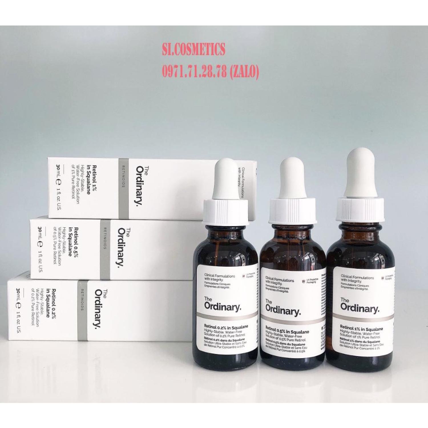 Tinh chất the ordinary retinol 0,2 % - 0,5% - 1% in squalane 30ml