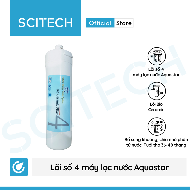 Lõi Bio Ceramic - Lõi số 4 máy lọc nước Nano Aquastar