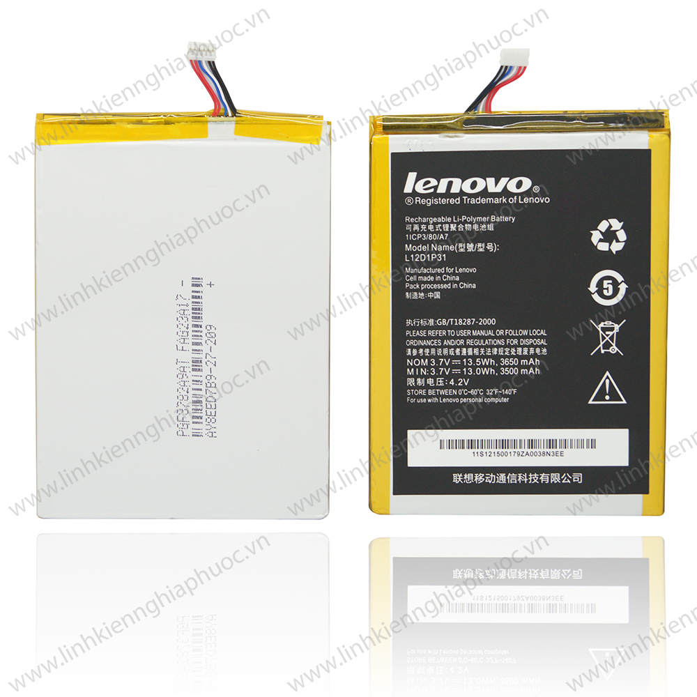 Pin lenovo tab a1000/ a3000/ a5000/ l12d1p31
