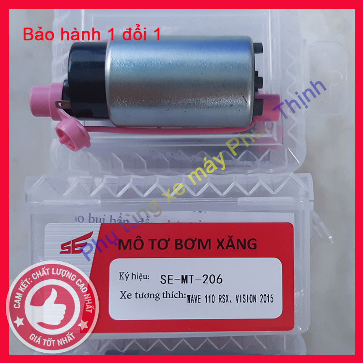 Mô tơ bơm xăng xe máy Vision 2015, PCX 2013, Lead 125i năm 2015, Wave RSX 2014, bảo hành 6 tháng
