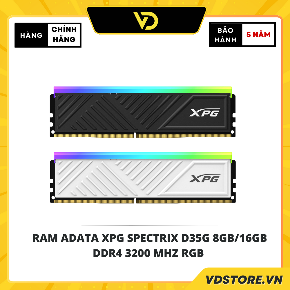 RAM ADATA XPG SPECTRIX D35G 8GB 16GB DDR4 3200 MHZ RGB - Hàng Chính Hãng