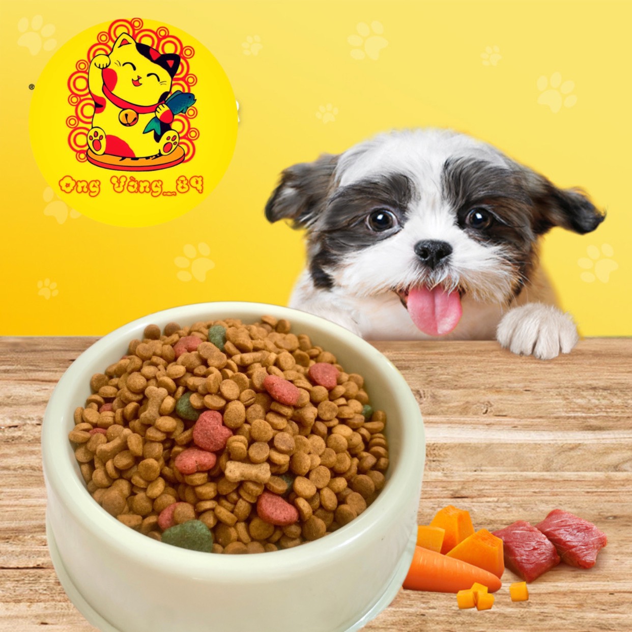 Thức ăn cho chó mèo hạt nhỏ - mix vị tổng hợp