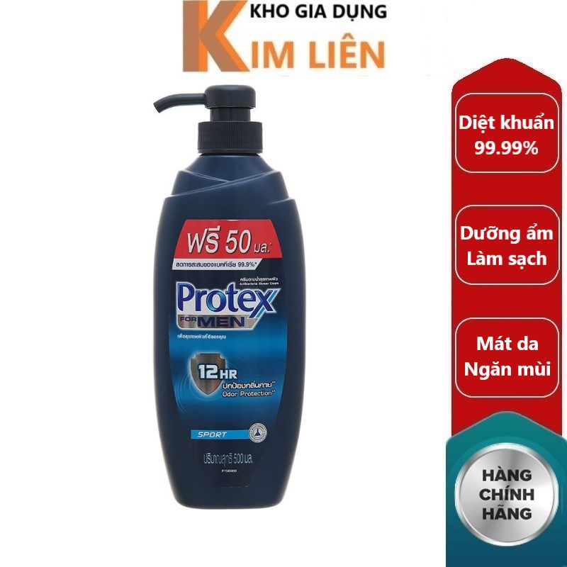 Sữa tắm nam PROTEX Men Sport Thái Lan 500ml - Diệt khuẩn Dưỡng ẩm Làm sạch
