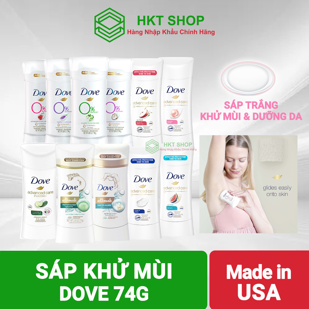 Lăn khử mùi nữ dove 74g dạng sáp_hkt shop