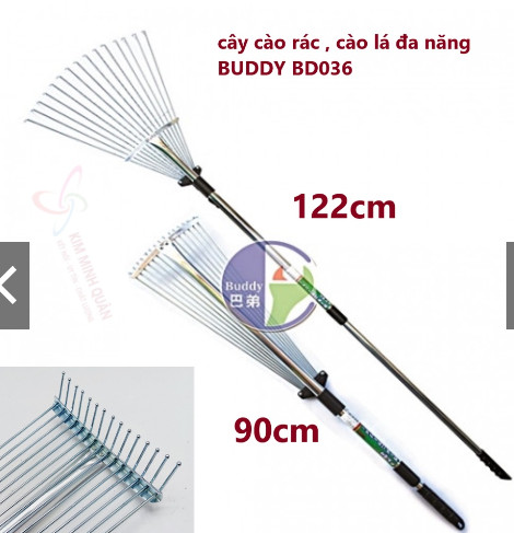 Cây cào rác , cào lá đa năng cao cấp bd036 buddy