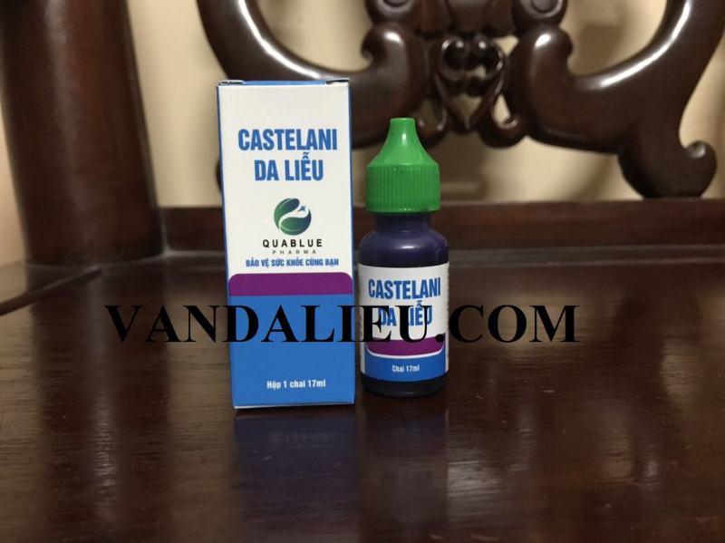 Castelani da liễu 17ml. bỏng dạ, lở loét, viêm da mủ, chốc đầu.