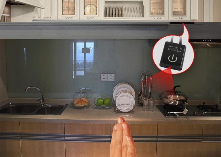 Công tắc cảm ứng tiệm cận hồng ngoại 12v vẫy tay bật/ tắt đèn, công tắc cảm ứng vẫy tay