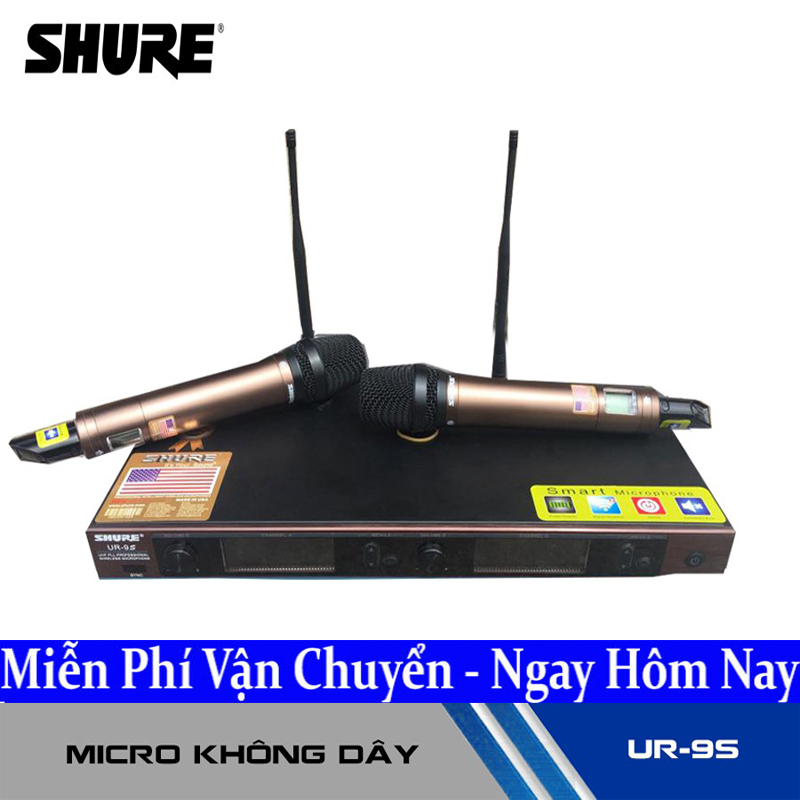 [HCM][Cực Hót 2021] Bộ Micro Không Dây Hát Karaoke Chuyên Nghiệp Cao Cấp Bộ Micro Giá Rẻ Bộ Micro Karaoke Shure Ur-9s Độ Nhạy Rất Cao Chống Hú Rè Tốt Mic Bắt Sóng Xa Và Ổn Định Tiếng Hát Trong Trẻo Bay Bổng Hát Cực Nhẹ Bh 12 Th