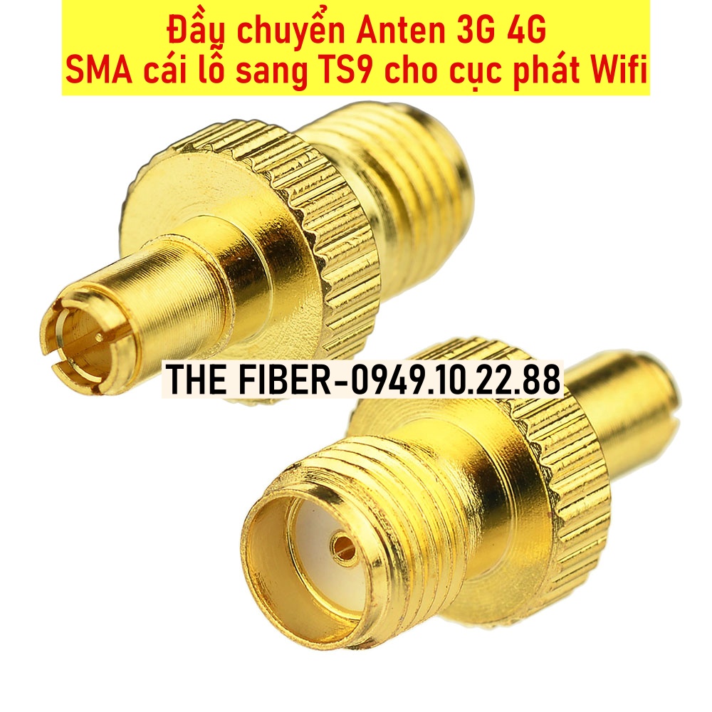 Đầu chuyển Anten 3G 4G SMA cái lỗ sang TS9 cho cục phát Wifi