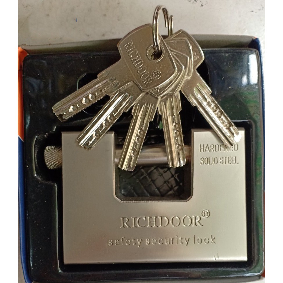 Ổ khoá chống trộm, ổ khóa chống cắt, ổ khoá bền chống rỉ sét richdoor nặng 1kg
