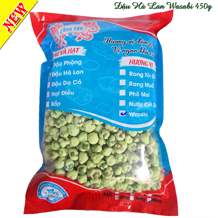 450gram đậu hà lan wasabi rồng con - đồ ăn vặt