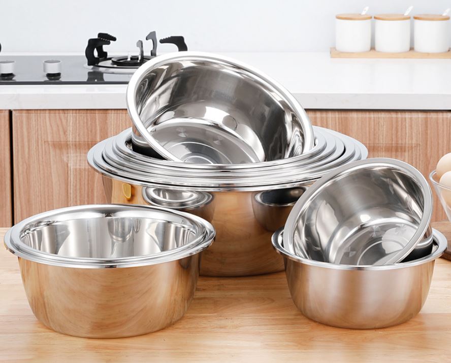 Tô thau inox 304 trộn bột trộn thức ăn đa năng