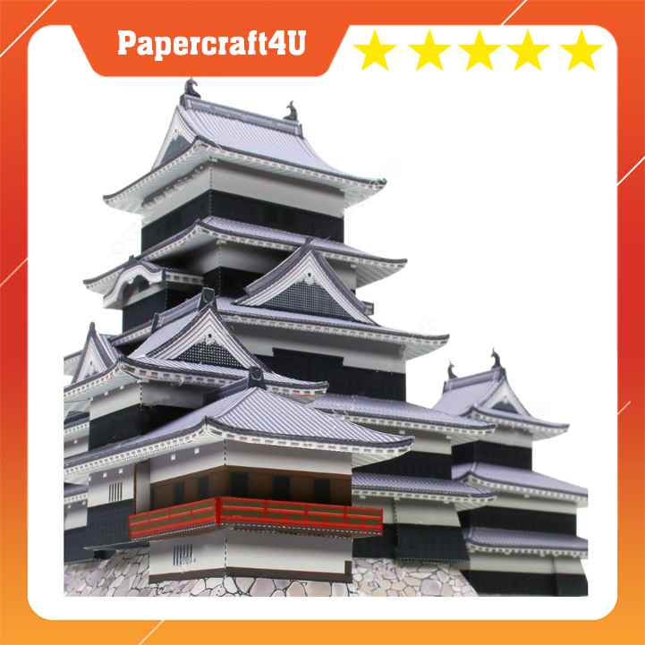 Mô hình giấy 3D Kiến trúc lâu đài Matsumoto