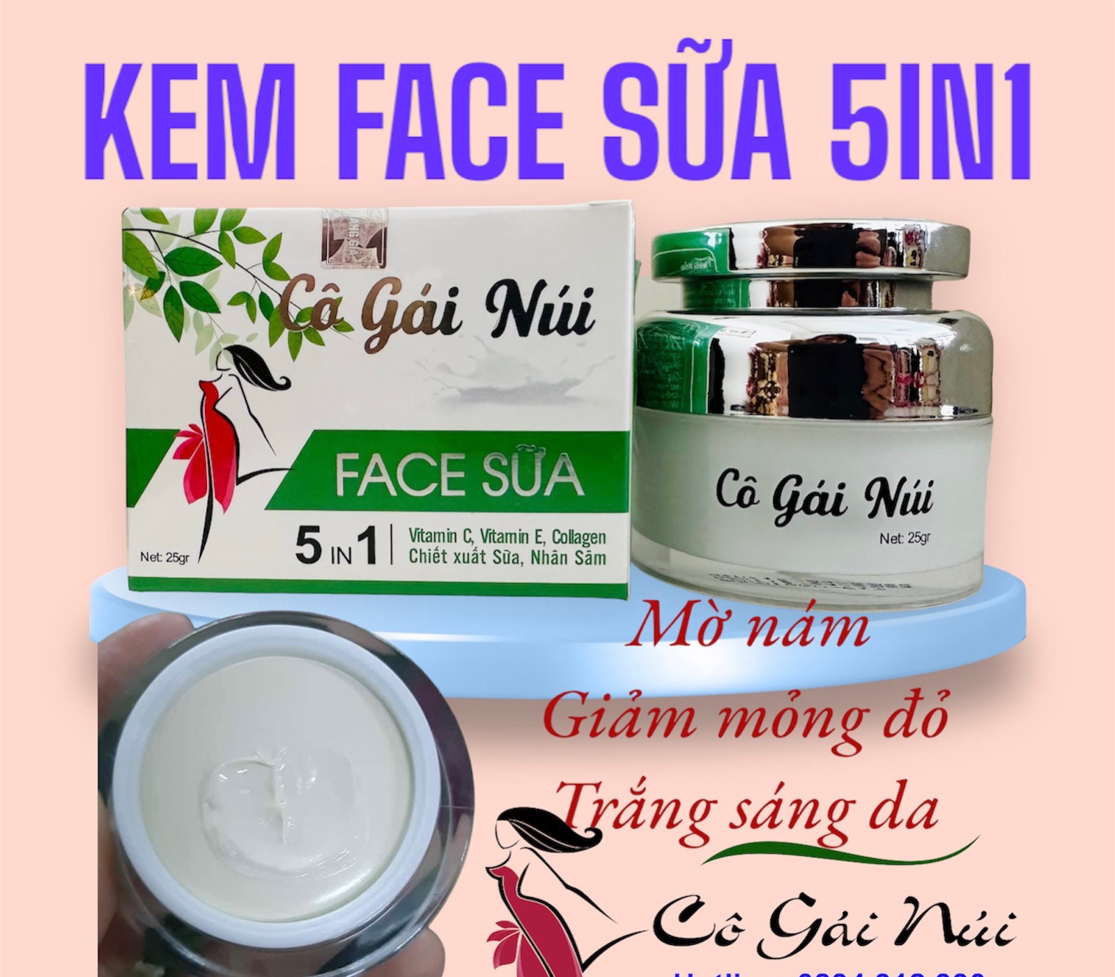 Kem face sữa 5in1 cô gái núi