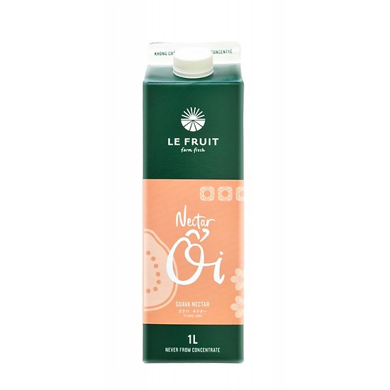 Combo 2 nước ép trái cây nectar ổi Le Fruit hộp 1L