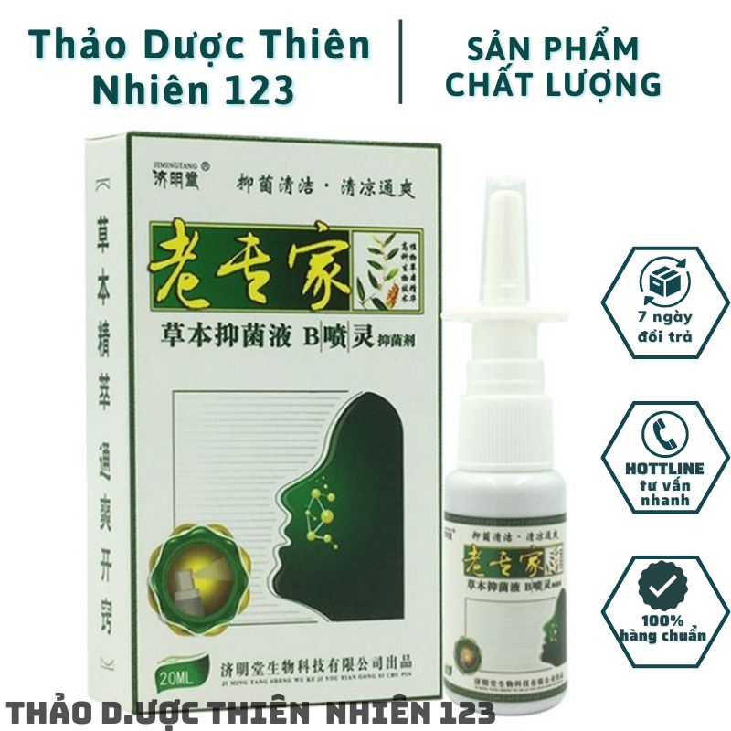 Xịt mũi trung quốc 20ml – hỗ trợ v.iêm x.oang, v.iêm mũi