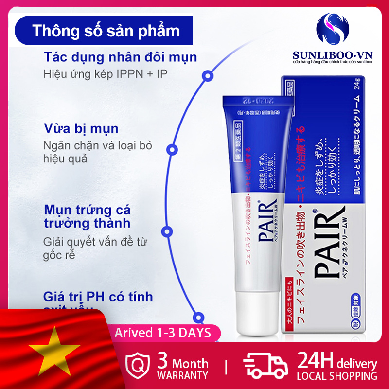 Kem trị mụn PAIR Acne Control Cream Nhật Bản Giảm thâm mụn, sẹo mụn, sẹo rỗ, kem dưỡng da mụn