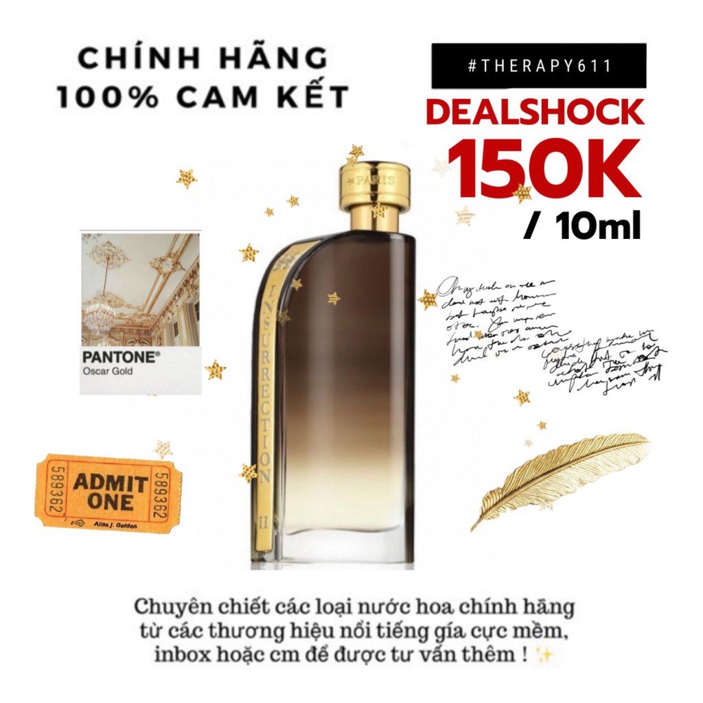 Mẫu thử nước hoa nam insurrection ii wild 10ml