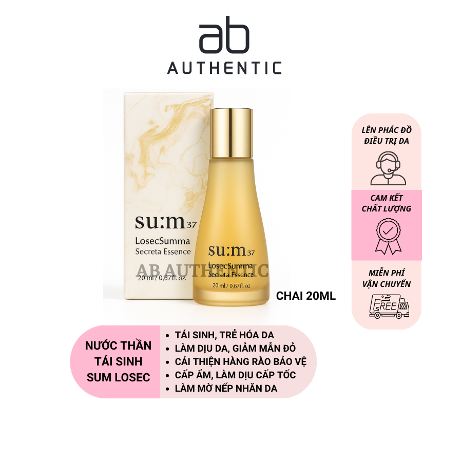 Lọ nước thần, toner tái sinh, chống lão hóa Losec Summa Secrema Essence 20ml - AB AUTHENTIC