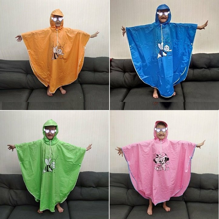 áo mưa cho bé - áo mưa cánh dơi cho bé