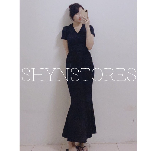 Chân váy nữ đuôi cá dáng dài siêu hót vài len tăm dày dặn có giãn Shynstores