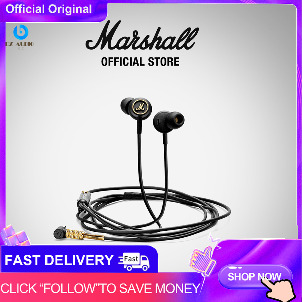Tai nghe marshall mode eq tai nghe nhét trong tai có micro tai nghe hifi bass rock tai nghe có dây phổ biến + bao bì đẹp + nút bịt tai nghe