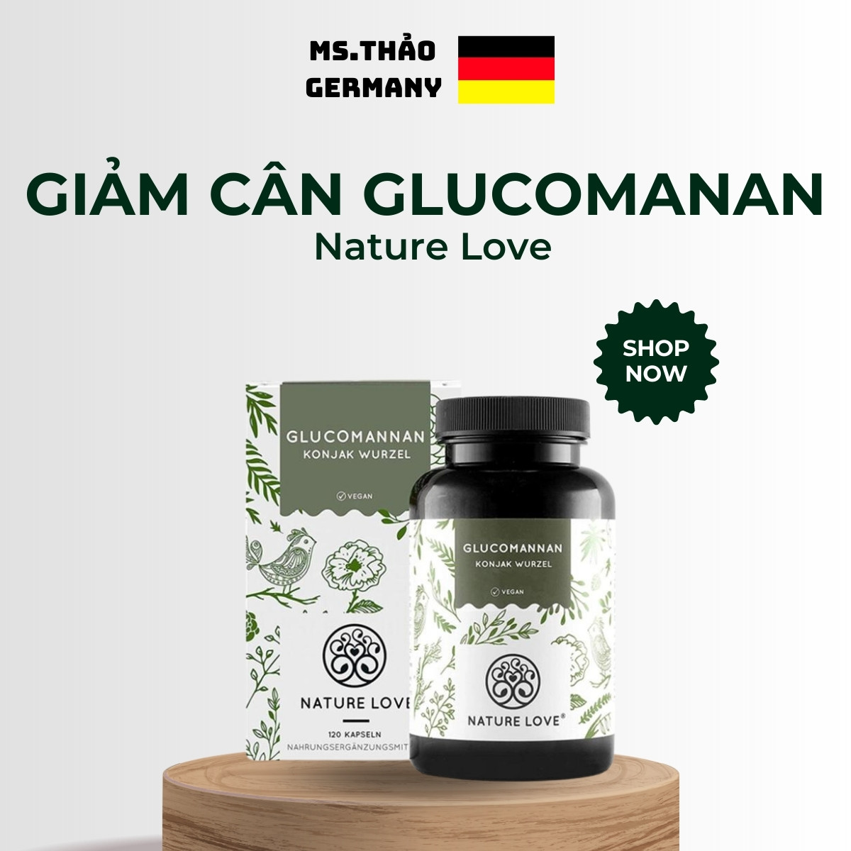 Giảm Cân Nature Love Glucomannan Nội Địa Đức