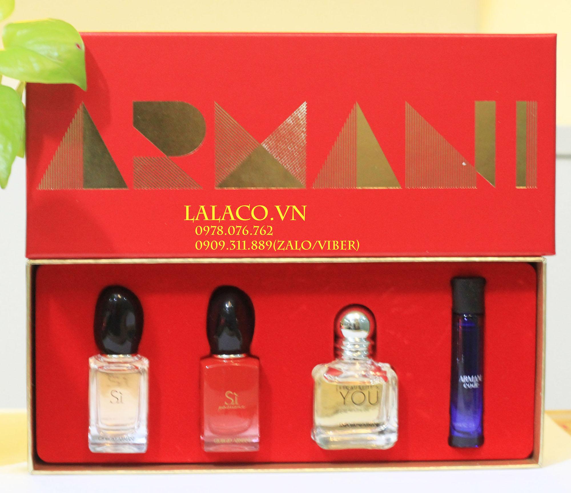 Bộ nước hoa Giftset Giorgio Armani 4pc 2018